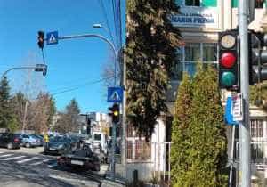 Nou semafor cu buton pus în funcțiune 1 Sursă foto: Facebook Primăria Municipiului pitesti