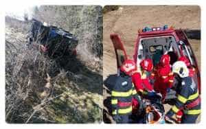 Update: Un bărbat a ajuns cu mașina în râpă! A fost găsit în șoc hipotermic 18 accident dambovicioara4 - Update: Un bărbat a ajuns cu mașina în râpă! A fost găsit în șoc hipotermic