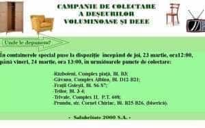 Pitești. Săptămâna viitoare, campanie de colectare GRATUITĂ a deșeurilor voluminoase și DEEE 10 Sursă foto: Facebook Primăria Municipiului Pitesti