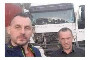Un șofer ucrainean, abandonat de șef pe Valea Oltului! Trăiește din mila colegilor 10 șofer tir