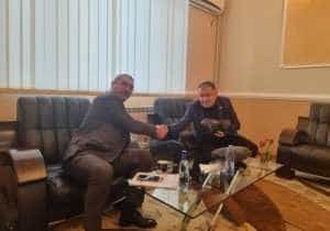 Discuții importante la Pitești. Iată ce a primit Cristian Gentea de la președintele Federației Române de Box! 1 Sursă foto: Facebook Cristian Gentea, Vasile Citea.
