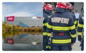 incendiu vegetatie vivo - (video) Incendiu lângă mall-ul din Pitești