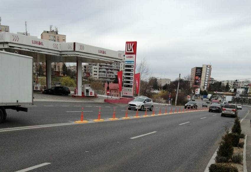 separatoare Calea Craiovei Sursă foto: Facebook Primaria Municipiului Pitesti