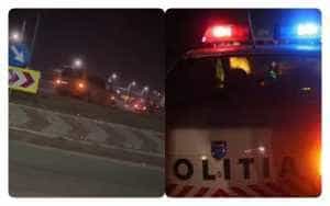 accident sens giratoriu - (VIDEO) Accident în Argeș! A intrat cu mașina în sensul giratoriu