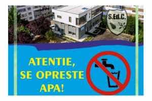 Atenție! Se oprește apa pe o stradă din Mioveni! 1 Mioveni