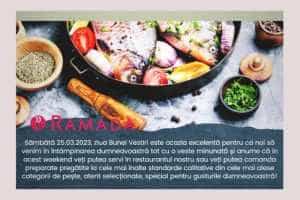 Ofertă Ramada: pește delicios, în numeroase variante pentru Buna Vestire! 1 pește Ramada