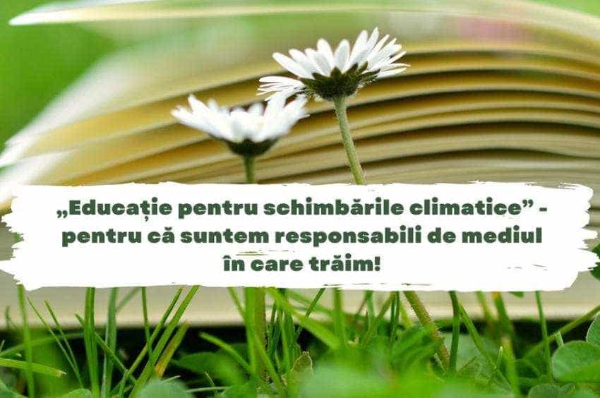 Educatie pentru schimbarile climatice Sursă foto: Facebook Ministerul Educației