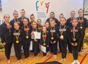 Gimnastele piteștene, medaliate cu aur, argint și bronz la campionatele naționale de gimnastică artistică și acrobatică! 22 Sursă foto: Facebook Primaria Municipiului Pitesti