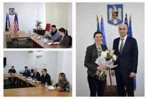 Reprezentanții Ambasadei SUA în România, întâlnire de lucru la Prefectura Argeș 1 prefectura Argeș