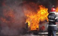 incendiu masina a luat foc