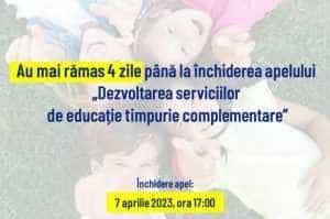 Ultimele zile. Bani europeni pentru înființarea de servicii complementare pentru copii 1 Sursă foto: Facebook Ministerul Educației