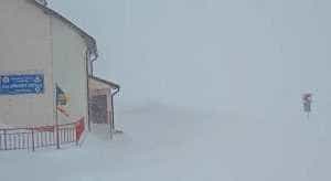 zăpadă în Făgăraș