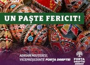 adrian Miutescu Paste 2023 - Adrian Miuțescu: ”Un Paște fericit!”