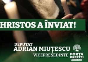 miutescu paste2023 1 - Adrian Miuțescu: „Hristos a înviat!”