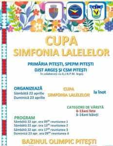Cupa Simfoniei Lalelelor la înot. Participanții veniți din toată țara se vor întrece la Pitești! 1 Sursă foto: Facebook Primăria Municipiului Pitești