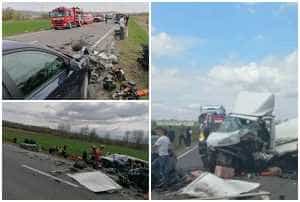 Accident 1 - Accident grav cu 4 vehicule! 7 victime, dintre care una încarcerată