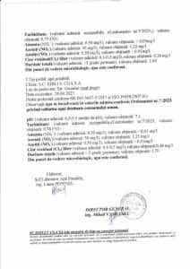 Comunicat calitata apei nr 2502 din 28 aprilie page 0002 - Câmpulung - Calitatea apei potabile verificată de S.C. EDILUL CGA S.A