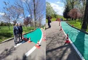 Cristian Gentea: Vom marca pistele de biciclete din Pitești prin culoarea verde! 30 Sursă foto: Facebook Cristian Gentea.