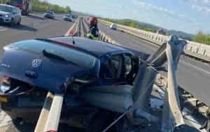 Accident grav cu o victimă pe A1! Un autoturism a intrat în glisieră! 1 accident autostrada a1 e1682959402141 - Accident grav cu o victimă pe A1! Un autoturism a intrat în glisieră!