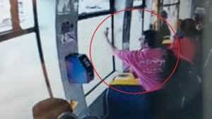 ODAmaD00NDAmaGFzaD0zZGNjNzJjYjMyZDMzMDcyNGU0NDk5M2FkODNmMDYwOQ.thumb - (VIDEO) Căldura l-a făcut să recurgă la un gest necugetat! A spart geamul de la tramvai