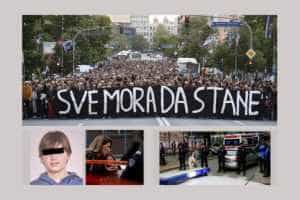 Ministrul Educației din Serbia a demisionat, după masacrul de la școala din Belgrad 1 proteste Belgrad