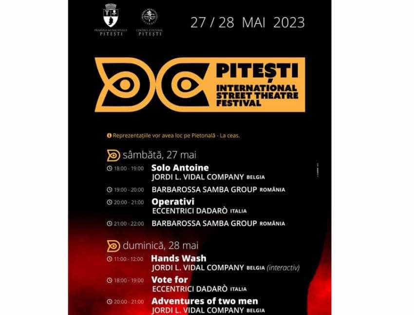 Teatru Stradal Pitesti Sursă foto: Primaria Municipiului Pitesti