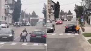 2023 05 16 - Bătaie între șoferițe, în mijlocul unei străzi din Maramureș! Motivul: un bărbat!