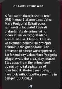 urssss - Un alt urs și-a făcut apariția în Ștefănești, pe timpul nopții!