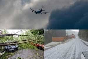 page 1 - România, măturată de ploi, vijelii și grindină! Vremea rea a creat probleme în toată țara