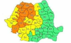 Avertizare ANM de ploi torenţiale și furtuni! Argeșul se află sub cod galben! 1 ANM avertizare ploi