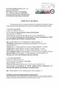 Calitatea apei potabile din Câmpulung verificată de S.C. EDILUL CGA S.A 1 Comunicat calitatea apei nr 3346 din 12 iunie page 001 - Calitatea apei potabile din Câmpulung verificată de S.C. EDILUL CGA S.A