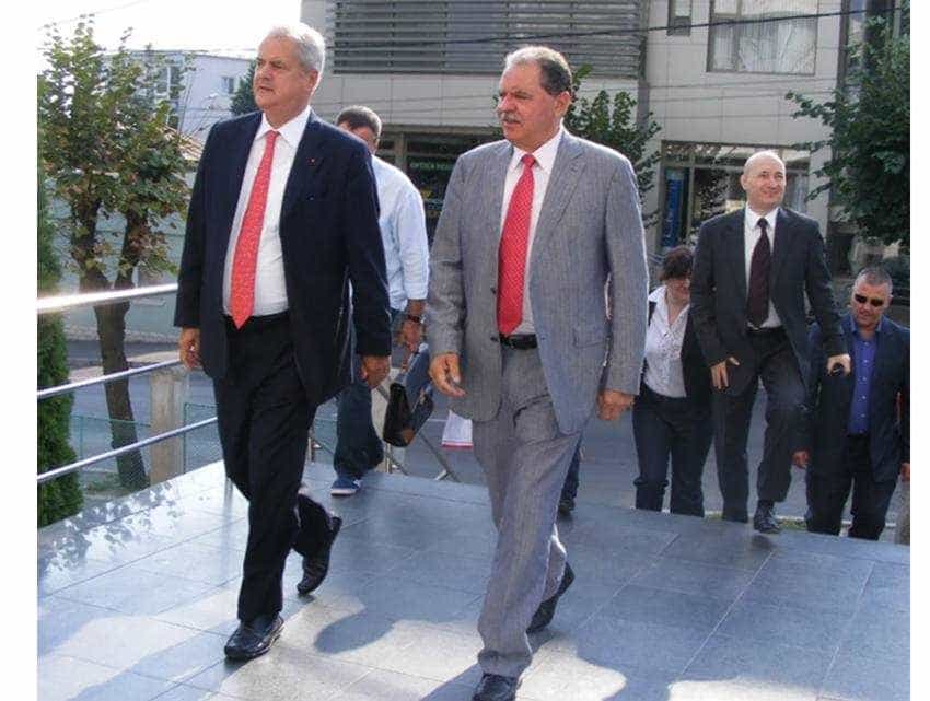 Adrian Nastase si Constantin Nicolescu Sursă foto: adriannastase.ro