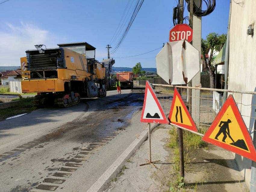 Bulevardul Dacia MIoveni Sursă foto: Facebook Primăria Orașului Mioveni.
