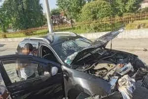 Accident Campulung - Accident grav în Câmpulung! Două mașini implicate