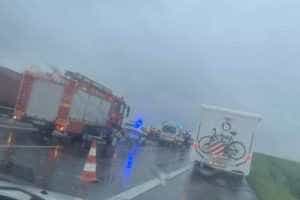 Accident pe A1 București-Pitești! Două persoane sunt rănite 1 Accident A1 - Accident pe A1 București-Pitești! Două persoane sunt rănite