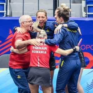 Echipa feminină a României este campioană europeană la tenis de masă 3 romania tenis de masă