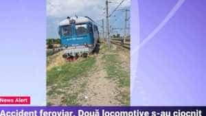 locomotiva - Accident feroviar! O locomotivă izolată a CFR Călători a lovit o altă locomotivă privată!