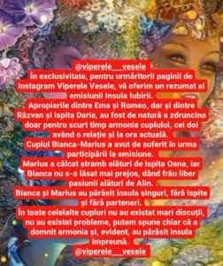 Insula Iubirii 2023. Ce cupluri s-au înșelat și cu cine au plecat acasă? 4 viperele vessele insula iubirii - Insula Iubirii 2023. Ce cupluri s-au înșelat și cu cine au plecat acasă?