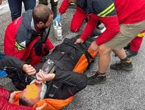 Motociclist străin, accident pe Transfăgărășan! A ajuns la spital 5 accident motociclist - Motociclist străin, accident pe Transfăgărășan! A ajuns la spital