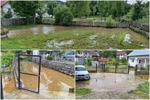 page - Gospodării inundate în Sălătrucu! Intervin pompierii