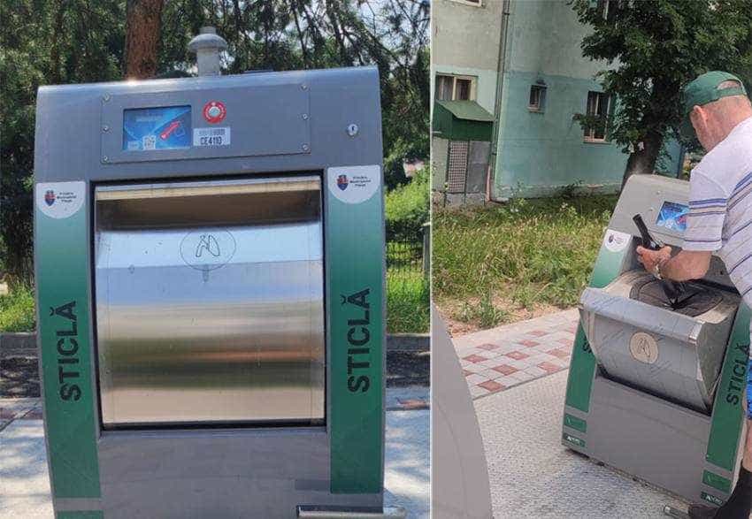 colectare sticla Sursă foto: Facebook Primăria Municipiului Pitești.