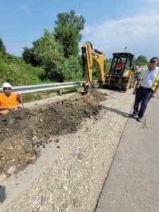 Cristian Gentea: ”Extindem rețeaua de apă și canalizare pe Aleea Stadionului și pe strada Narciselor” 1 Sursă foto: Facebook Cristian Gentea.