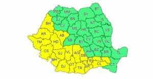 Atenționare ANM! Cod galben de instabilitate atmosferică și caniculă în Argeș! 2 cod galben ANM