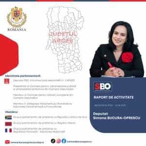 Simona Bucura-Oprescu: ”A fi parlamentar al României este o mare responsabilitate și onoare!” 1 Sursă foto: Facebook Simona Bucura-Oprescu.