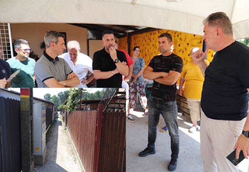 Bransamente in colonia ACH Sursă foto: Facebook Cristian Gentea.