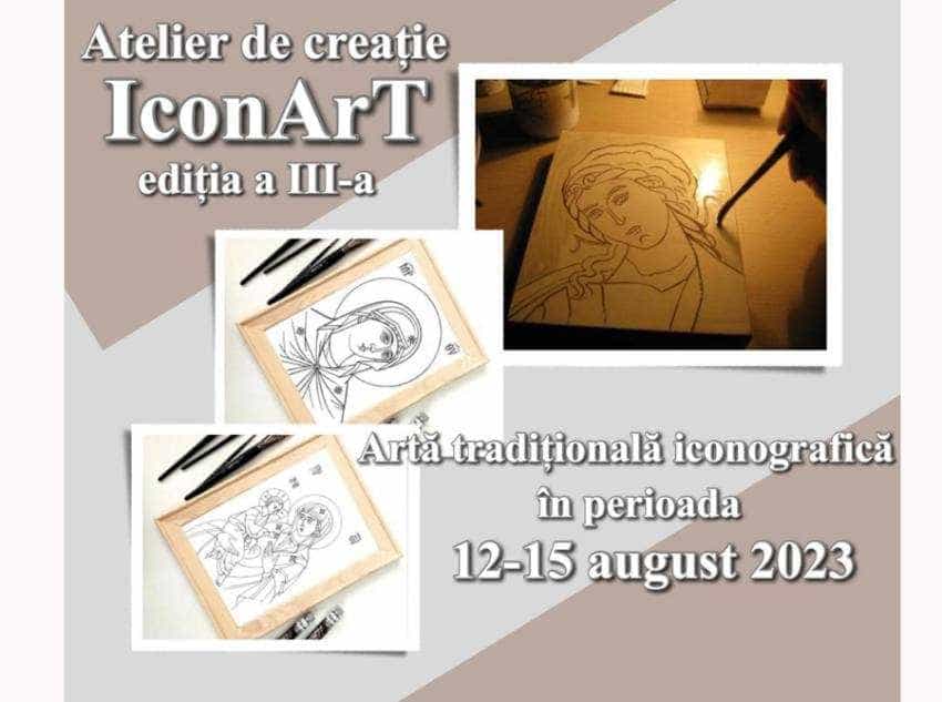 atelier icoane Sursă foto: Facebook Primăria Municipiului Pitești.