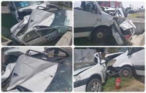 Accident pe DN 73. Un microbuz a lovit un autoturism staționat 1 ipiccy image 2 - Accident pe DN 73. Un microbuz a lovit un autoturism staționat