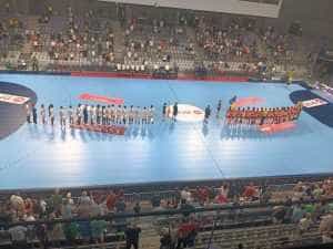 România – Spania 30 - 30, amical spectaculos la Pitești Arena 1 Sură foto: Facebook Cristian Gentea.