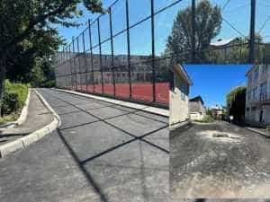 La Colegiul Economic ”Maria Teiuleanu” Pitești. Se reface curtea interioară! 12 Sursă foto: Facebook Cristian Gentea.