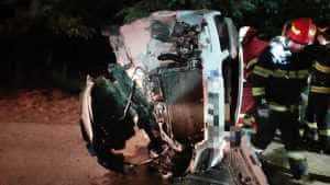 91c64953 e6ca 452a b595 7cb9d24e2a74 - Accident grav la Godeni! Un tânăr s-a răsturnat cu mașina